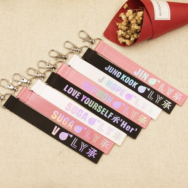 Bts love sales yourself keychain