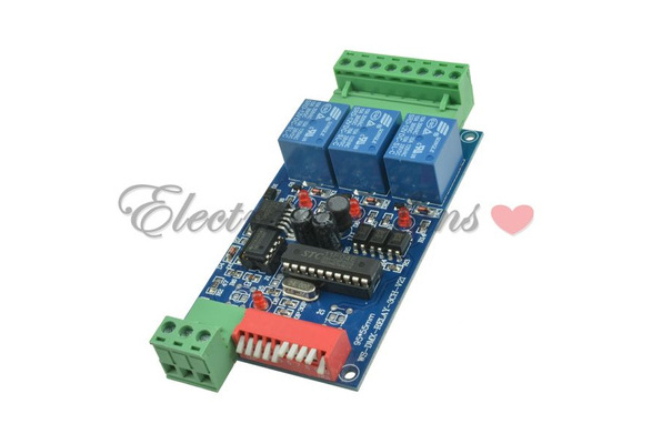 DMX512 3-Channel 5A Controlled Relay Switch Kit – DIY Converter DMX Dimmer Relay For Lighting Projects