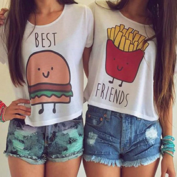 Matching crop tops for hotsell best friends