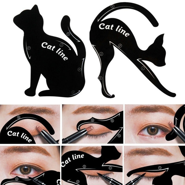 Cat Eye Makeup Printable Stencil | Saubhaya Makeup