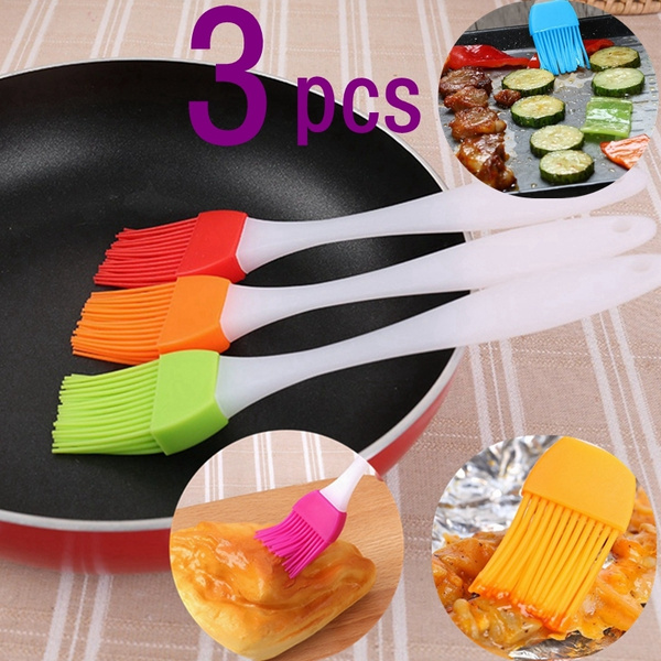 Baking BBQ Basting Brush Bakeware Pastry Bread Oil Cream Cooking Silicone Brush~ 
