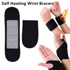 1 Pair Tourmaline Self Heating Wrist Brace Support Strap Mangnetic Far Infrared Ray