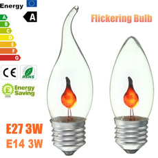 E27 E14  LED Burning Light Flicker Flame Lamp Bulb Fire Effect Decorative (Size: 1pcs)