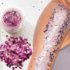 New 10g Silver Holographic Chunky Glitter Festival Beauty Makeup Face Body Hair Nails