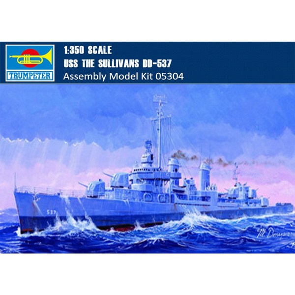 Trumpeter 05304 1/350 Scale USS THE SULLIVANS DD-537 Battleship ...