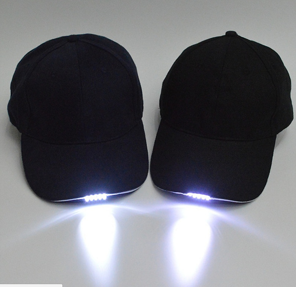 hat with torch light