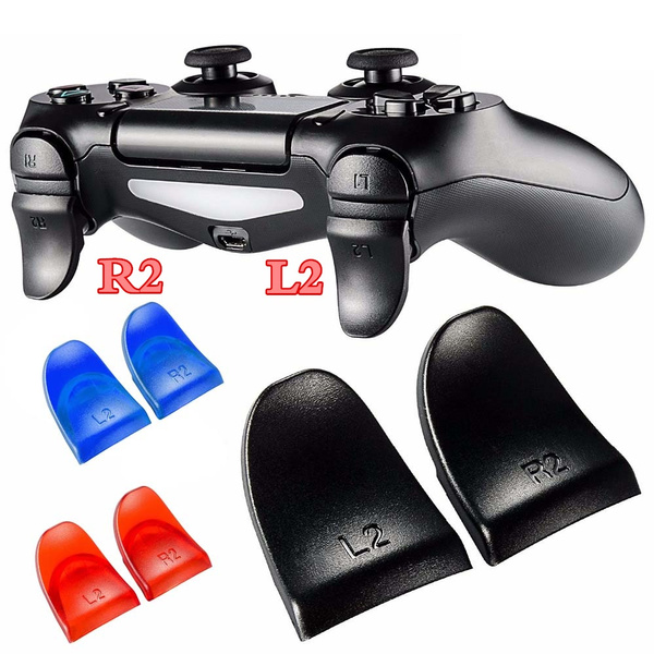 2pcs/lot L2 Dual Trigger Extender Attachment Extra Longer Part for Playstation Dualshock 4 PS4 Slim Controller Gamepad |