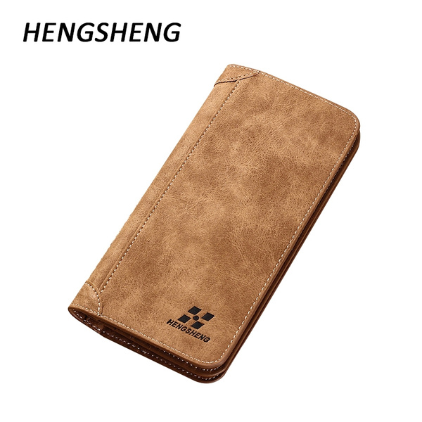 Men's Genuine Leather Wallet Male Long Purse Men Wallet Leather With Coin  Pockets Slim Purse For Phone Men's Clutch Bag 9031 | Fruugo QA