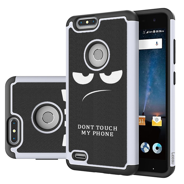 ZTE Blade Z Max Case, ZTE Sequoia Case,Hybrid Dual Layer Silicone