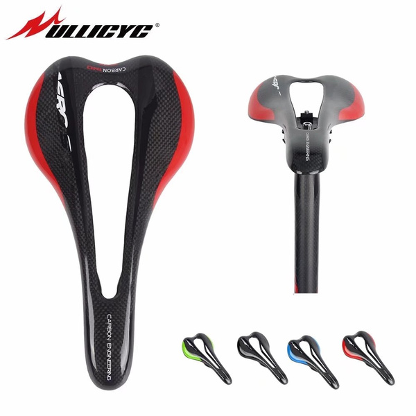 2017 ullicyc red green black color carbon saddle titanium bow road bike mountain Road Bicycle Saddle 3K carbon matte black ZD157