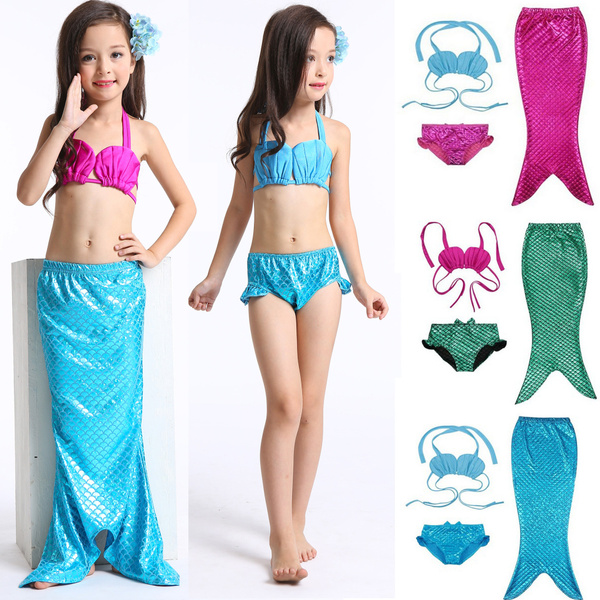 Mermaid hot sale bikini kids