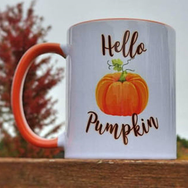 Hello Pumpkin Glass Mug - Shewolfka
