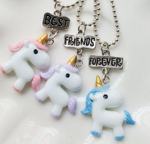 Bff unicorn sale necklace