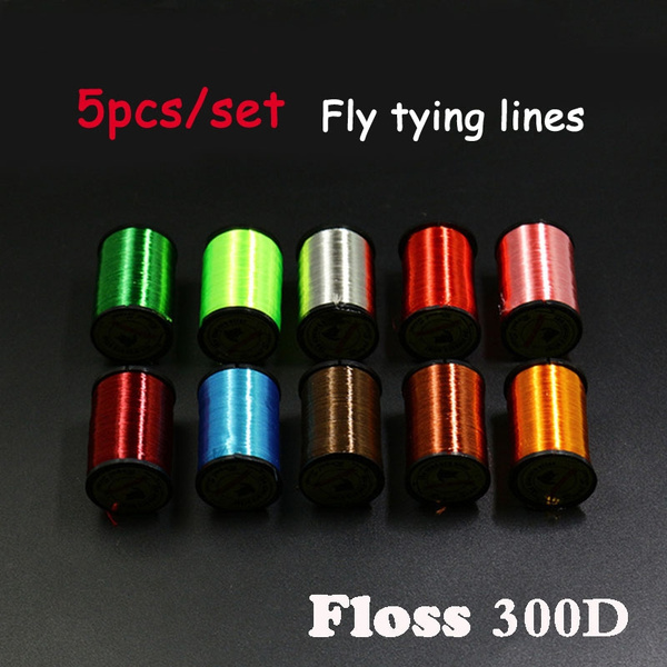 Fly Fishing SALTWATER/TROUT/BASS/SALMON Fly Tying Materials Tinsel Floss  Wire Thread For Nymphal & Streamer Flies Baits