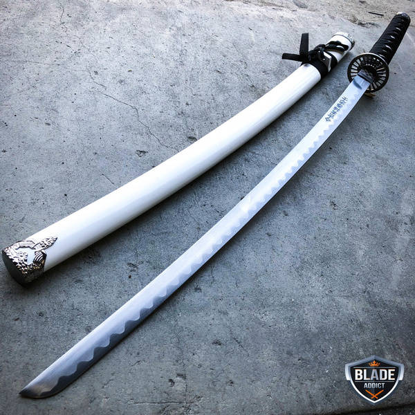 KATANA THE COMBAT DRAGON WHITE - CARBON STEEL