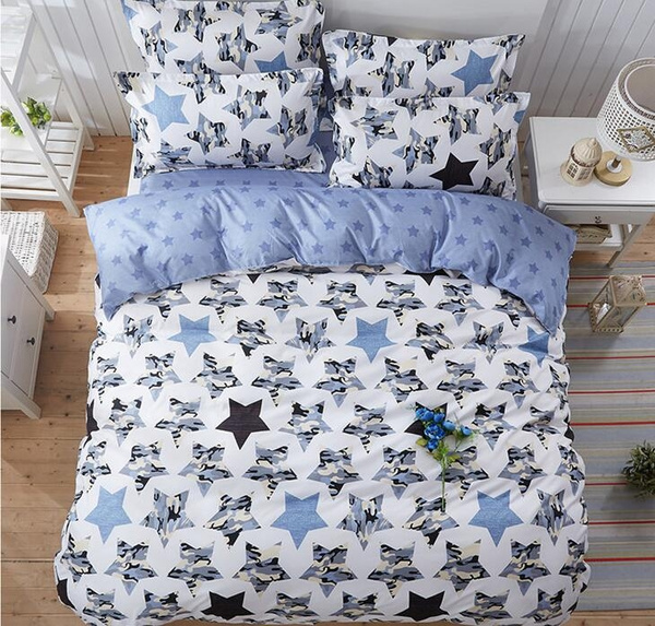 star print duvet set