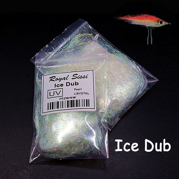 Fishing pearl Ice Dub Wing Fly tying materials UV Ice Dubbing