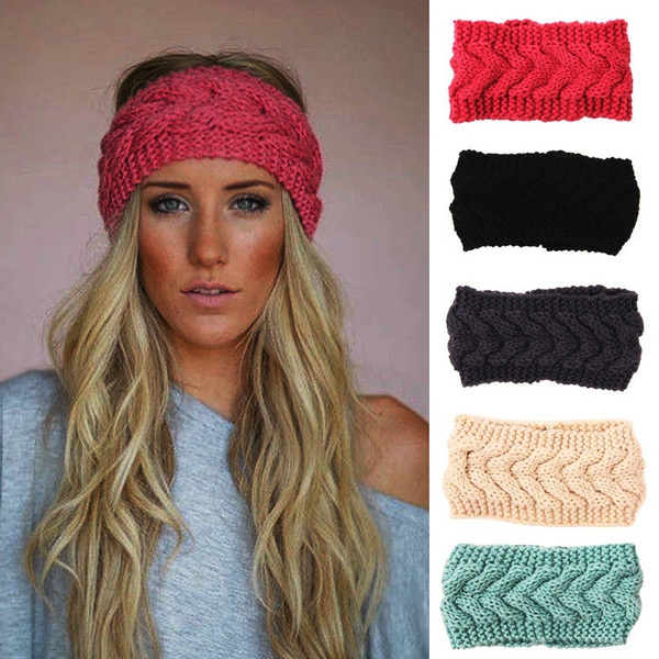 Knitted plait headband Crochet headband Ear warmer
