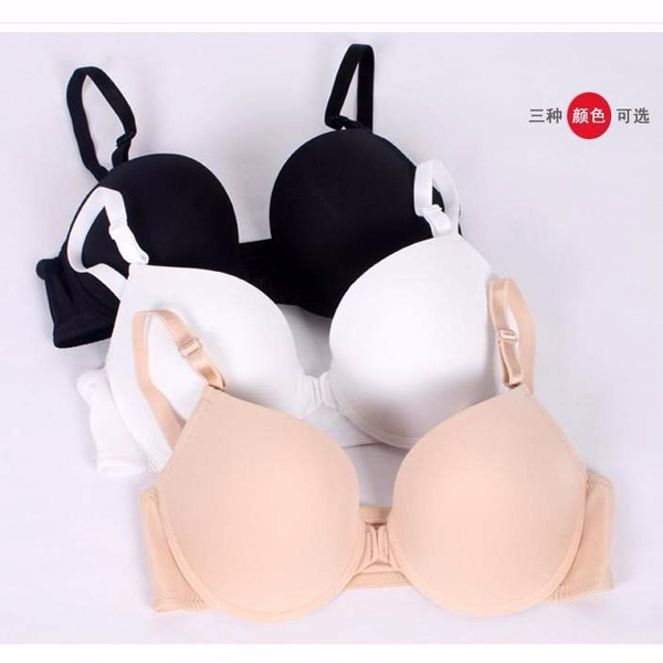 4 36 38 40 C cup big size large size bra Front button plus size bc cup  women's solid color thin bra lingerie