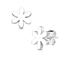 Steel, Flowers, Jewelry, Stainless Steel