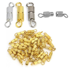 20/40pcs/lot Copper Screw Clasps Jewelry Components Connectors Fit DIY Necklace Bracelet Jewelry Making Findings