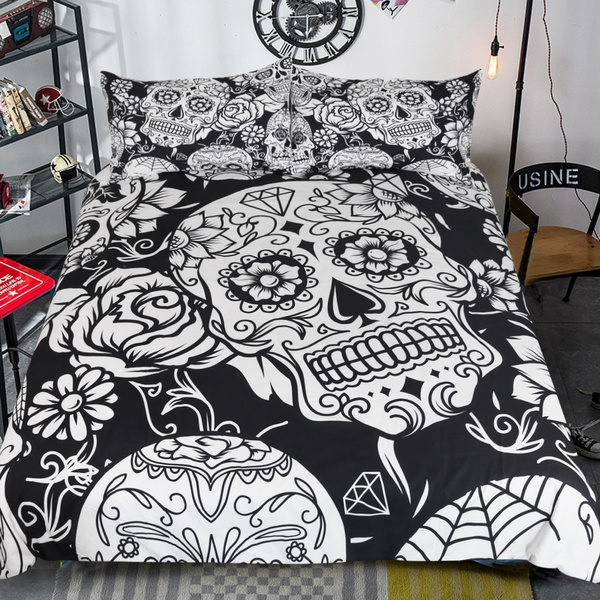 skull bed covers