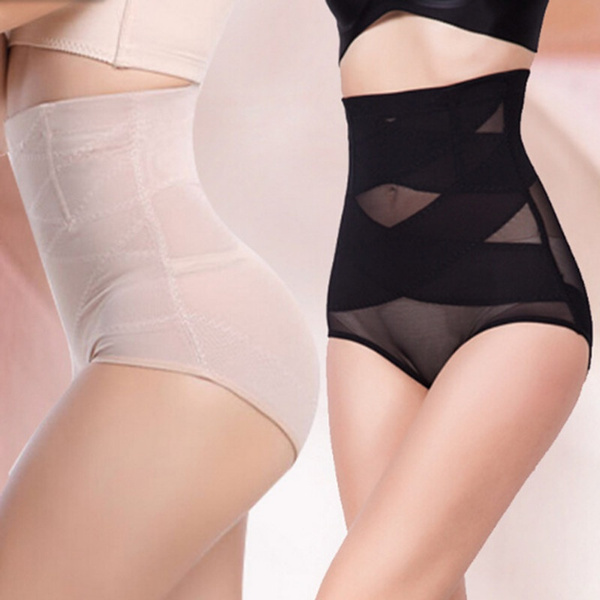 Women Tummy Control Body Shaper Slimming Panties High Waist Shapewear  Underwear