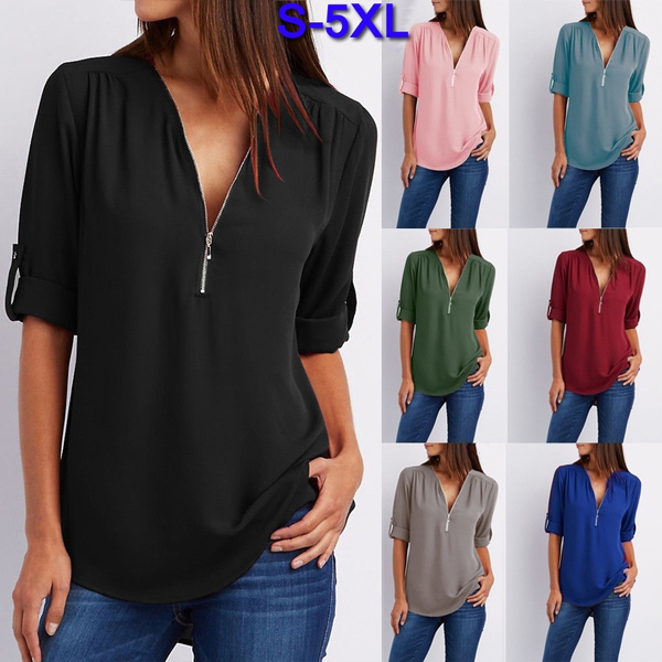 plus size casual tops