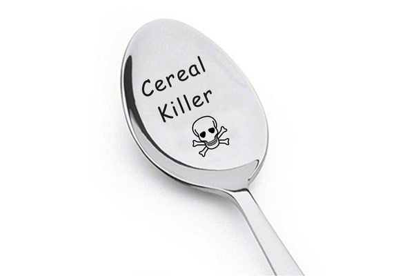 Cereal Killer Spoon Long Handle Spoons Flatware Drinking Tools Gadgets Esdtu