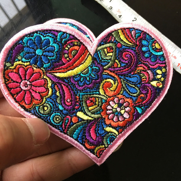 Iron-on Heart Patch, Cute Heart Patch