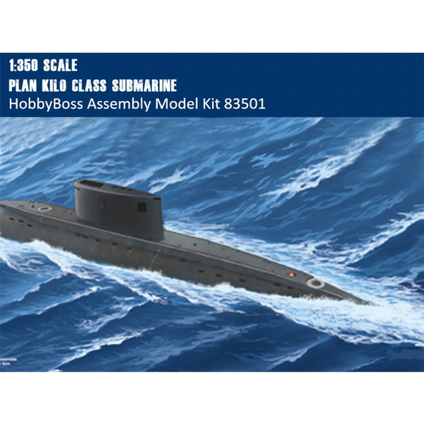 HobbyBoss 83501 1/350 Scale PLAN Kilo Class Submarine Military Assembly ...