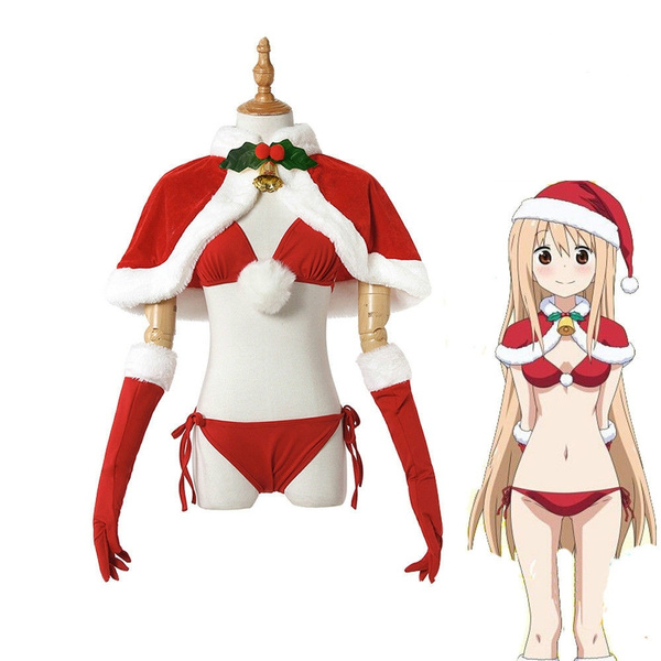 アニメ干物妹 うまるちゃんどまうまるコスチュームクリスマスセットマントビキニコスプレ Wish