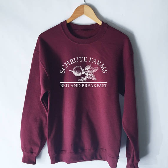 schrute farms bed and breakfast sweater