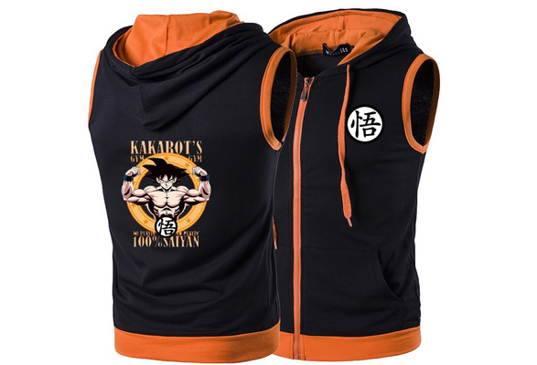 Dragon ball sleeveless hoodie best sale