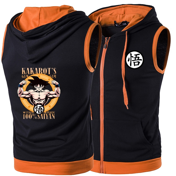 Dragon ball sales sleeveless hoodie