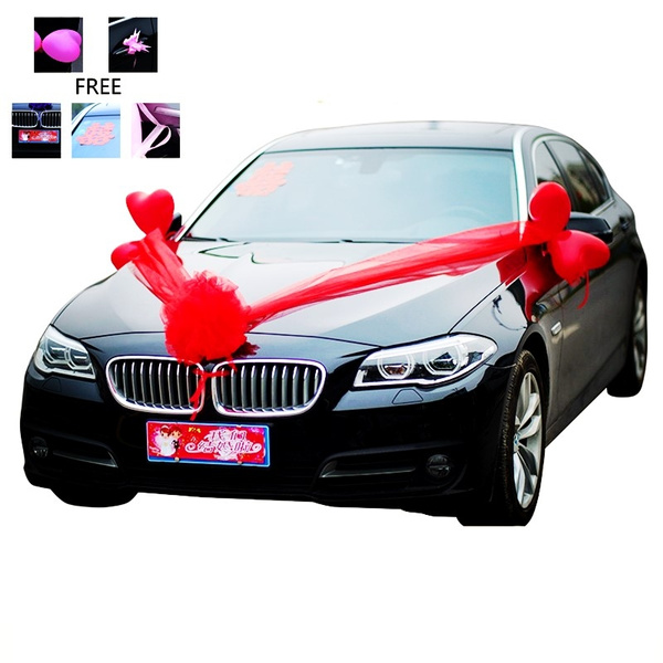 Wedding,Prom,Birthday,Limo Handmade Luxury 5 Bow Decoration Kit for Cars