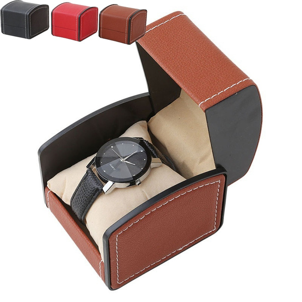 Simple Retor Leather Watch Box Watch Storage Box Gift | Wish