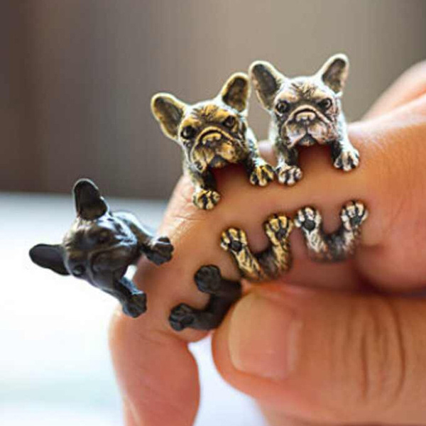 Pug Pet Jewelry Silver Dog Ring Silver Pug Ring 