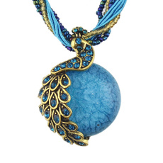 peacock, latestdesignbeadsnecklace, Jewelry, Chain