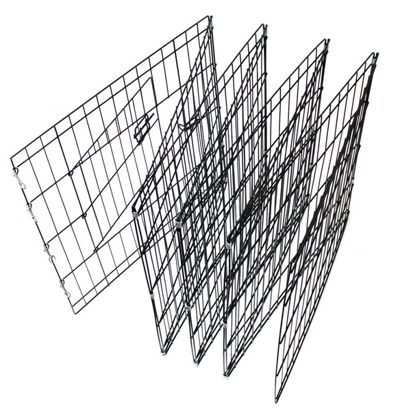 Folding metal best sale dog fence