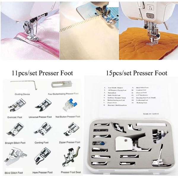 11Pcs Multi Function Domestic Sewing Machine Presser Foot Feet Accessories Set 11Pcs Multi Function Domestic Sewing Machine Presser Foot Feet Accessories Set