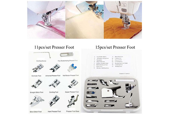 15pcs multifunction presser foot sewing machine