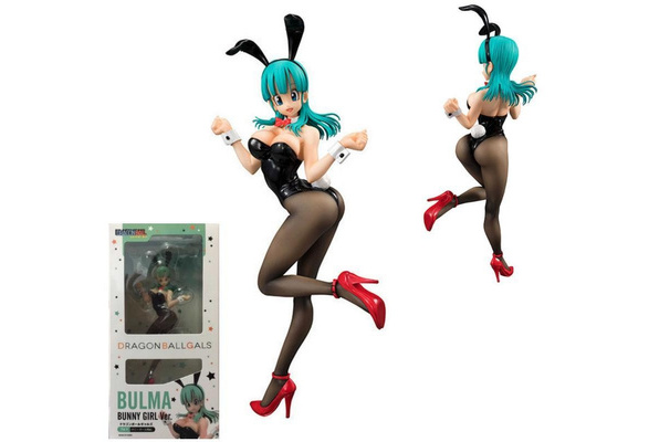 Anime Dragon Ball Z Gals Bulma Bunny Girl Ver PVC Figure New Loose 19cm 