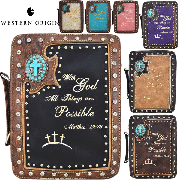 Montana West Scripture Bible Verse Collection PU Leather Bible Cover –  Montana West World