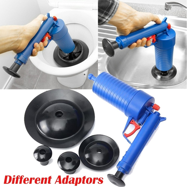 Kitchen Toilets High Pressure Air Drain Blaster Cleaner Clogged Pipes ...