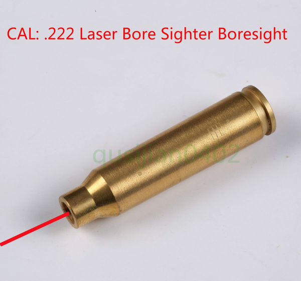 High Quality Brass CAL.222 Cartridge Red Dot Laser Boresighter .222 REM Laser 