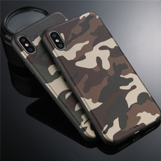 Soft Army Green Camouflage Case Back Cover for iPhone X / 6 / 6s / 6plus / 6splus / 8 / 8plus