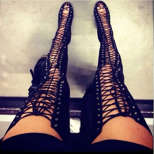 Gladiator thigh 2024 high boots