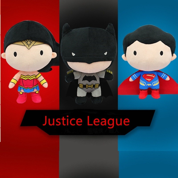 Justice League Batman Wonder Woman Superman Plush Doll Hold Pillow