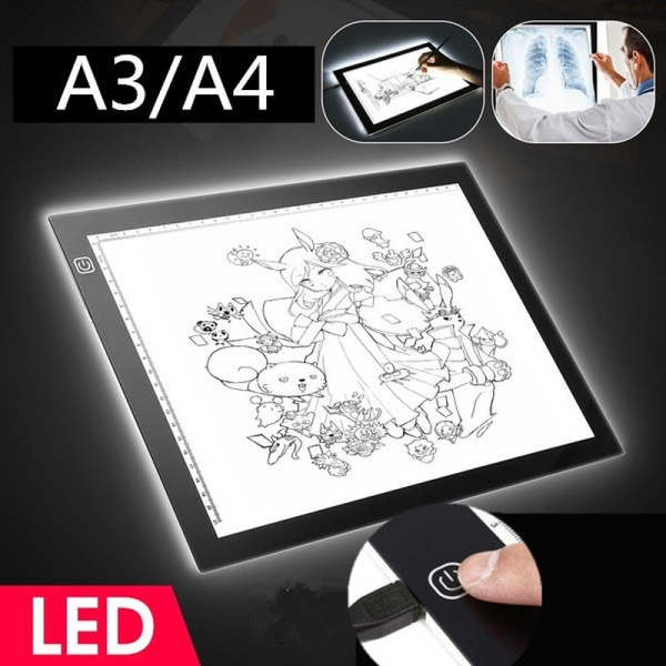 USB A4 LED Grafiktablett Touchpad Animation Bleistift Skizze Zeichnung Lightbox 